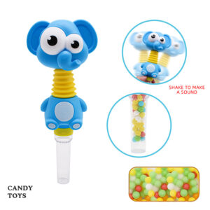 Elephant Shake Whistle Candy Toys Mini Multi-Colors Candy Toy With Transparent Tube Kids Gifts Novelty Candy Toy Wholesale